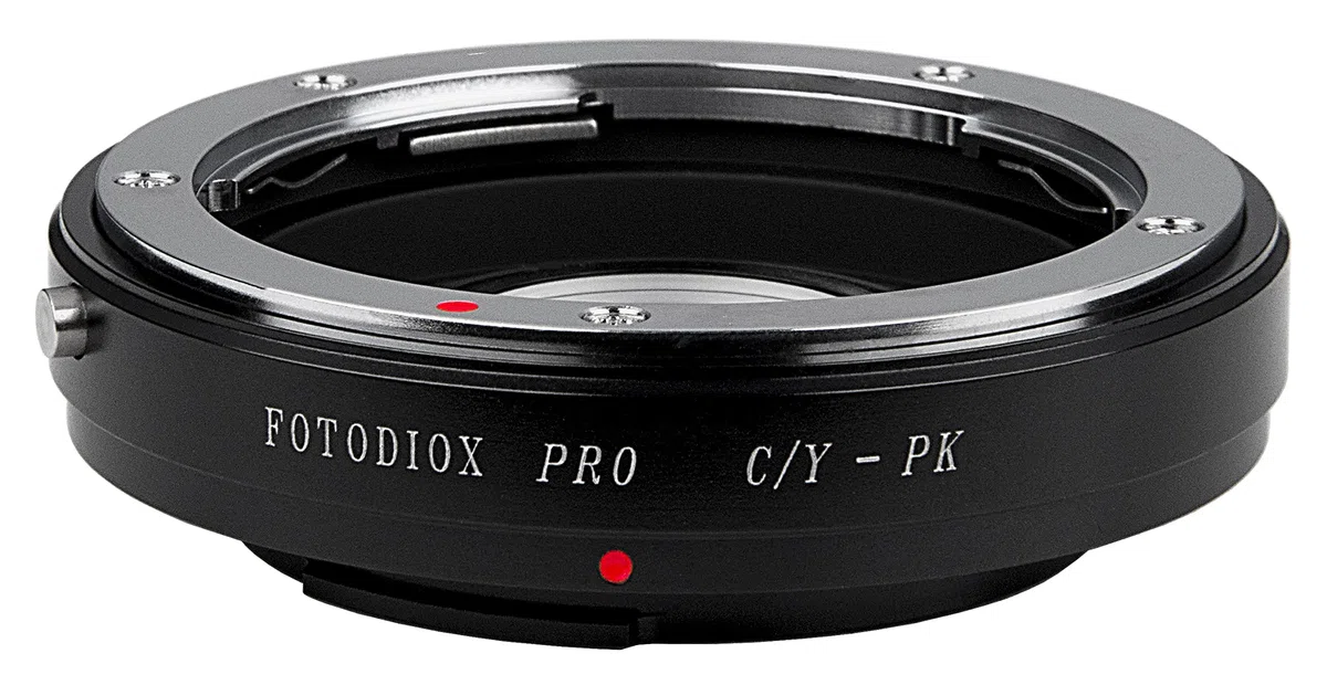 Fotodiox Pro - Adattatore Supporto Obiettivo da Contax Yashica (C/Y) a Pentax K (PK) Nero