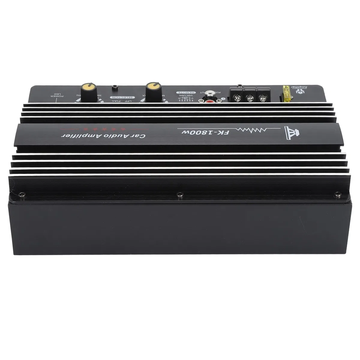 Scheda Amplificatore per Auto 1800 W, Modulo Amplificatore Subwoofer in Lega di Alluminio 12 V, Amplificatore Subwoofer per Bassi Mono Ad Alta Potenza Leggero 12 V 1800 W per