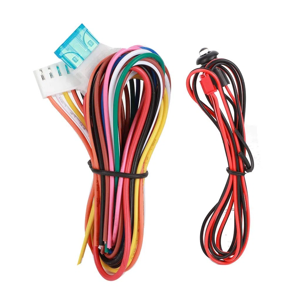 Chiusura centralizzata senza chiave, Qiilu Kit chiusura centralizzata con sistema di accesso senza chiave per allarme auto universale con telecomando