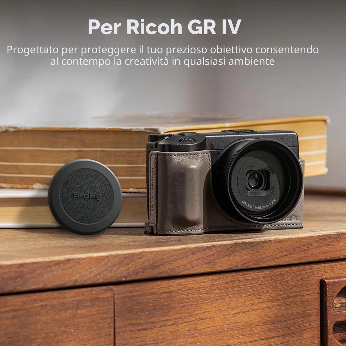 SMALLRIG Filtro UV e paraluce tutto in uno per RICOH GR IV GRIV con cappuccio protettivo in silicone, paraluce dedicato per ridurre la luce diffusa, rivestimenti multistrato, resistente ai graffi