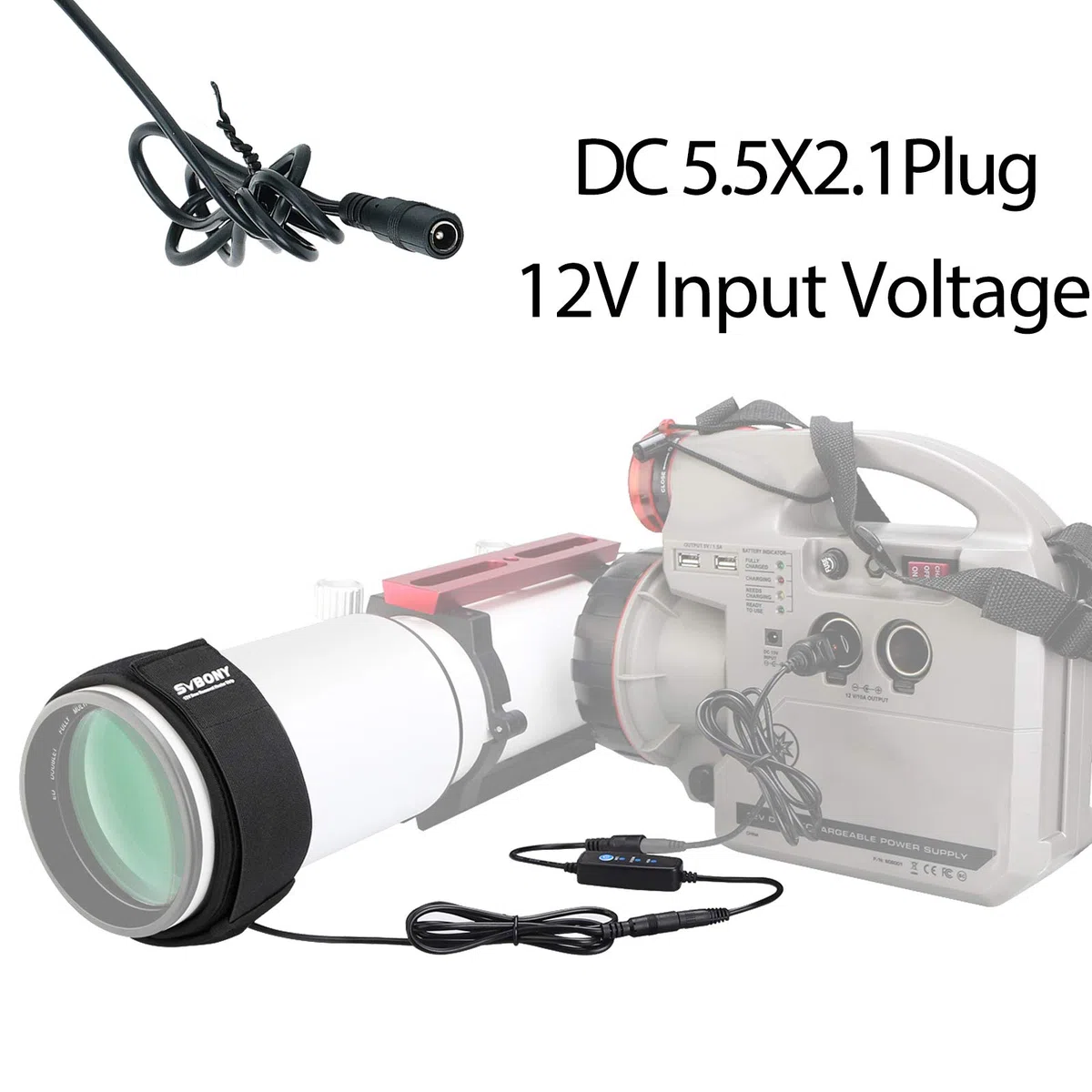 Svbony SV192 Riscaldatore Lente, Riscaldatore per Riscaldatore per Obiettivo Rugiada, Regolatore di Temperatura da 560 mm 12V Striscia Riscaldatore di Rugiada Universale per Telecamera Telescopica