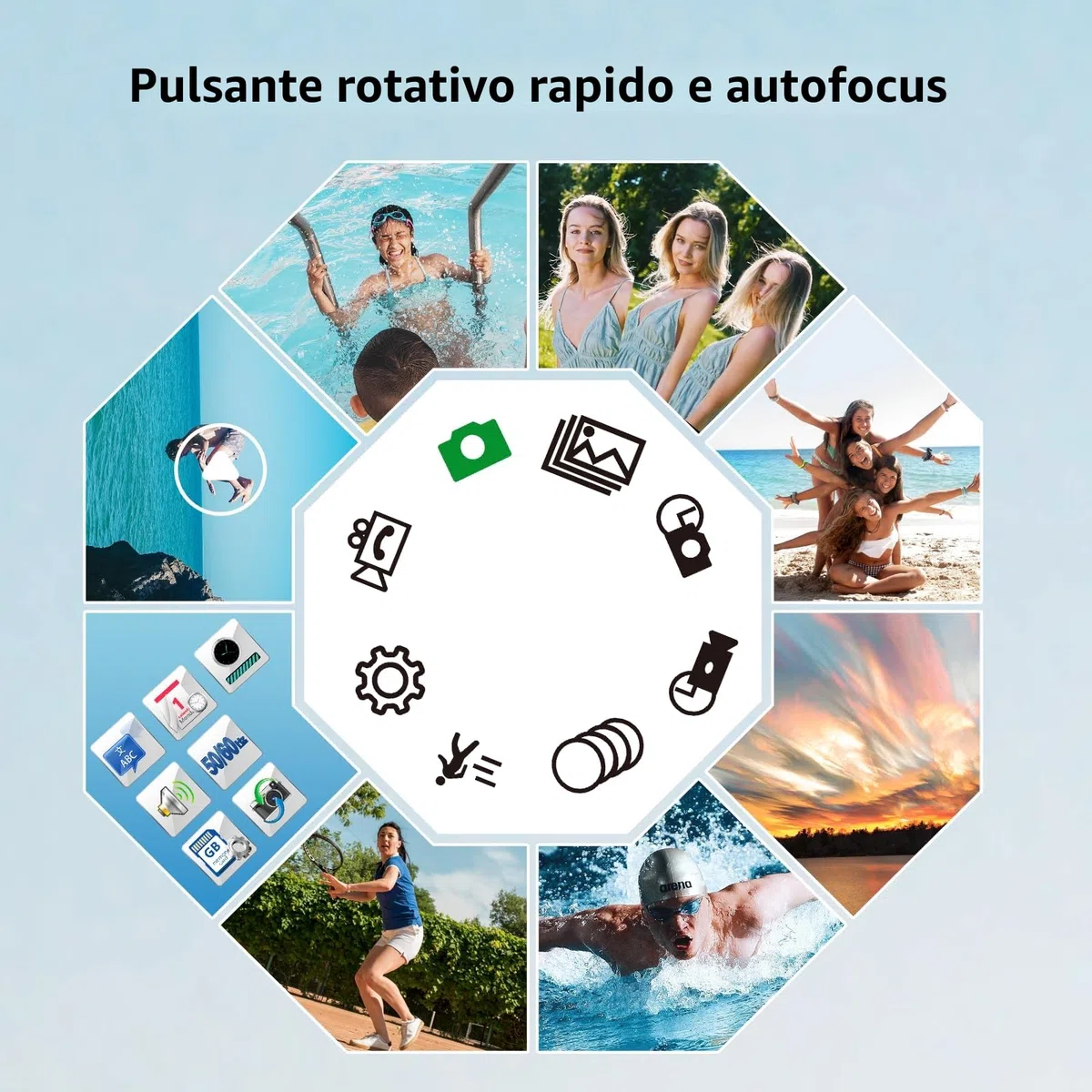 Fotocamera Digitale 4K 48MP Autofocus con Mirino, Macchina Fotografica con Scheda da 32GB e 2 Batterie, Fotocamera Compatta con 16X Zoom per Fotografi Principianti/Viaggiatori/Adolescenti-Nero