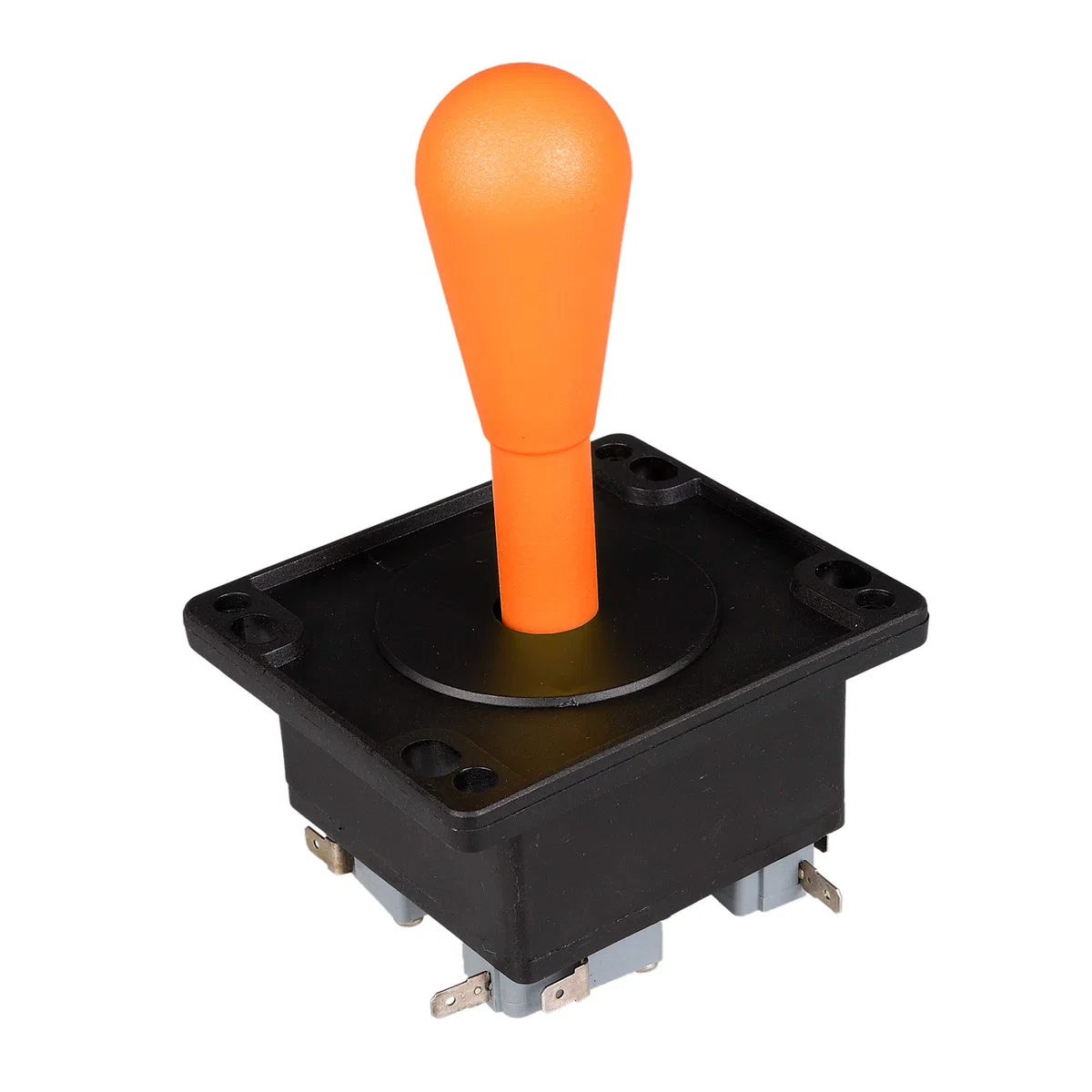 2 Player Gioco Arcade Fai da Te Kit Ellisse Ovale Happ Tipo di Joystick Maniglia + 18x Americano in Stile Arcade Pulsanti (Includere 1p 2p Start Pulsante) (Arancione e Viola Scuro)
