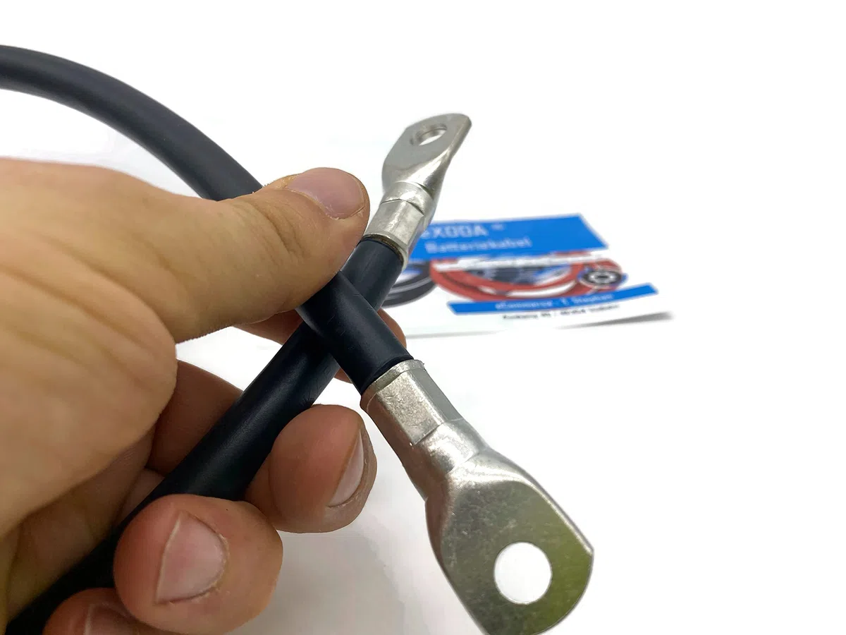 eXODA Batteriekabel 50 mm² 75cm M10 e M8 nere per auto moto barca resistente al calore cavo in rame 99 9 alta qualitá prodotto in Germania
