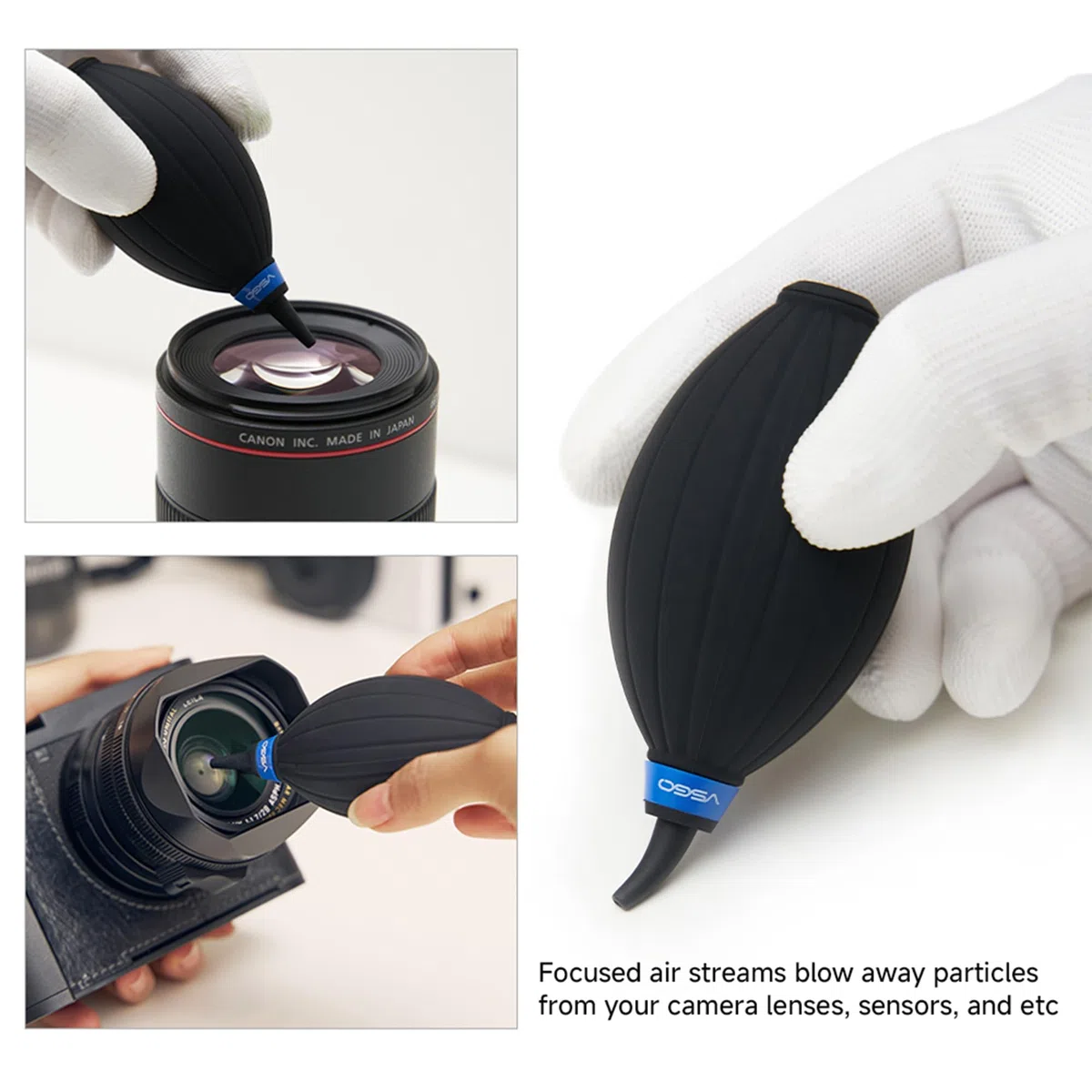 VSGO DKL-20F Travel Cleaning Kit Pro - Set professionale per la pulizia della fotocamera per obiettivi e schermi full frame
