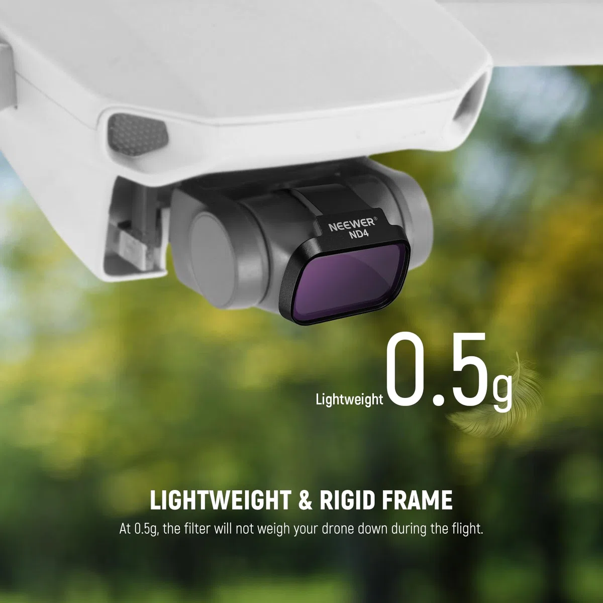 NEEWER Set Filtri ND Compatibile con DJI Mini 4K/2 SE/SE/2/Mavic Mini (4pz), ND4+ND8+ND16+ND32, Filtro a Densità Neutra a Scatto in Vetro Ottico HD Multistrato, Accessori per Fotocamera Drone, FL-B39
