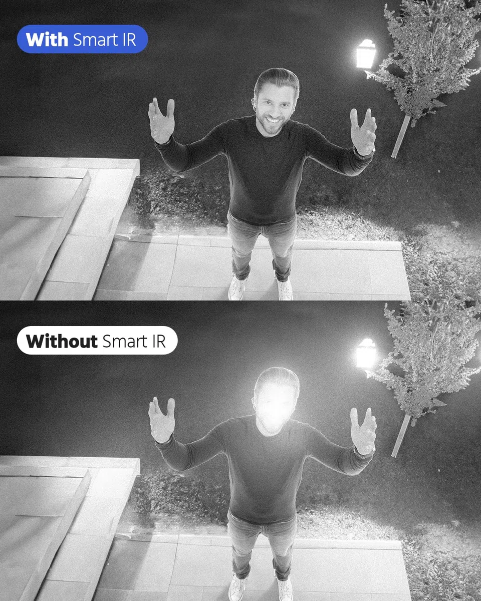 ANNKE Kit Sistema di Sorveglianza CCTV con Videoregistratore, Telecamera di Sicurezza Esterna Analogica 1080P, Visione Notturna a Colori, Impermeabile IP67