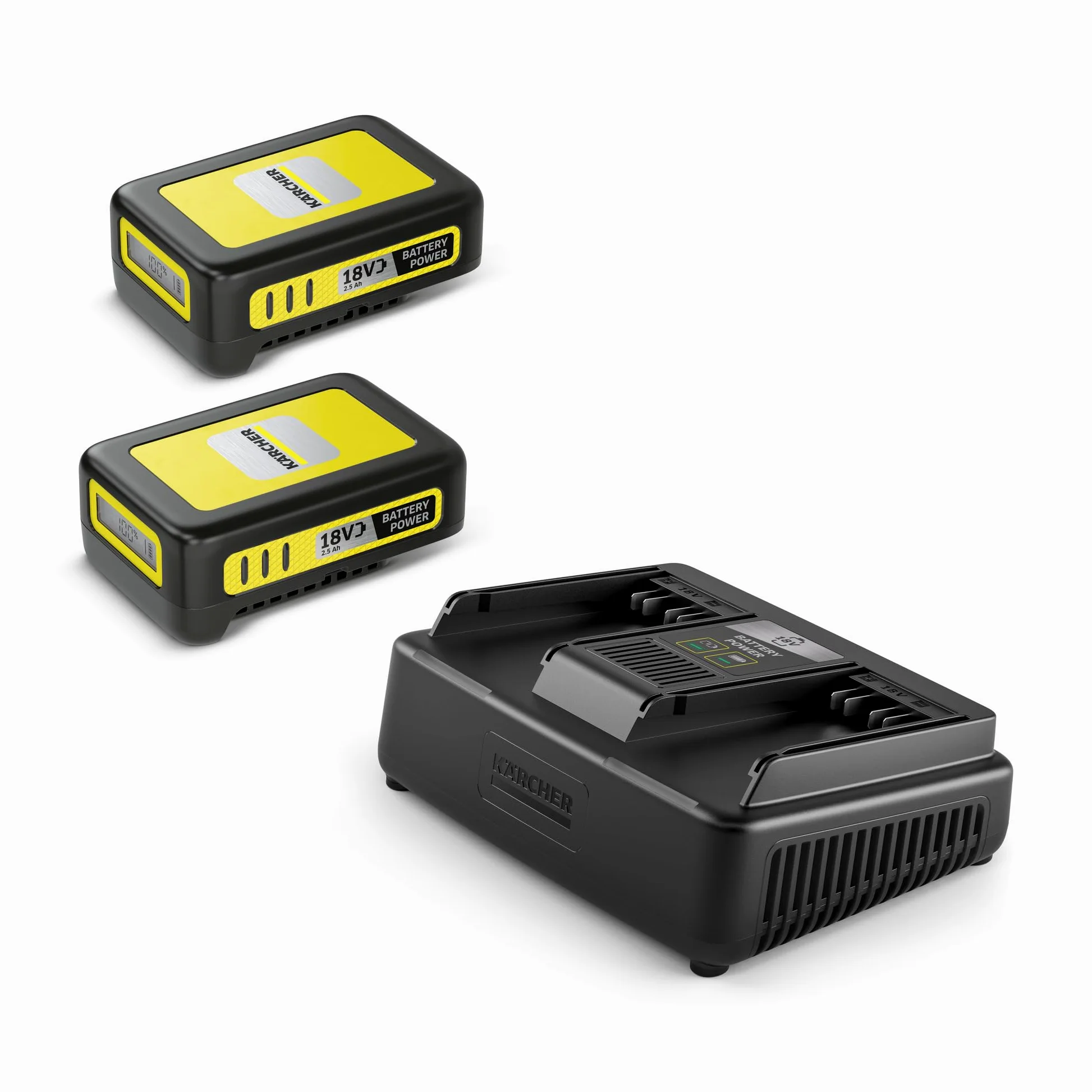 Kärcher Caricabatterie Rapido Battery Power 18 - Caricabatterie rapido per 2 Batterie 18V Kärcher