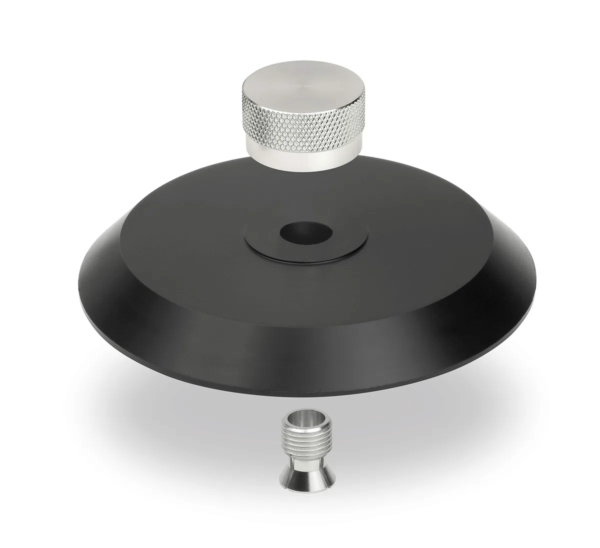 Dynavox VC80 morsetto per dischi vinilici in alluminio, nero