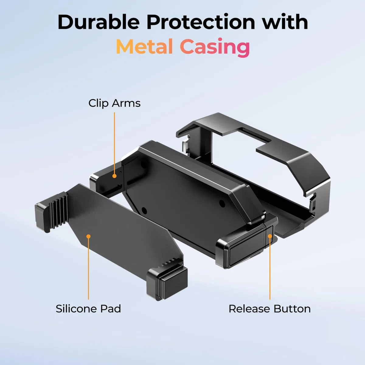 TOPDON Supporto per telefono per fotocamera termica TC001 e TC002, universale, compatibile con tutti i telefoni, nero