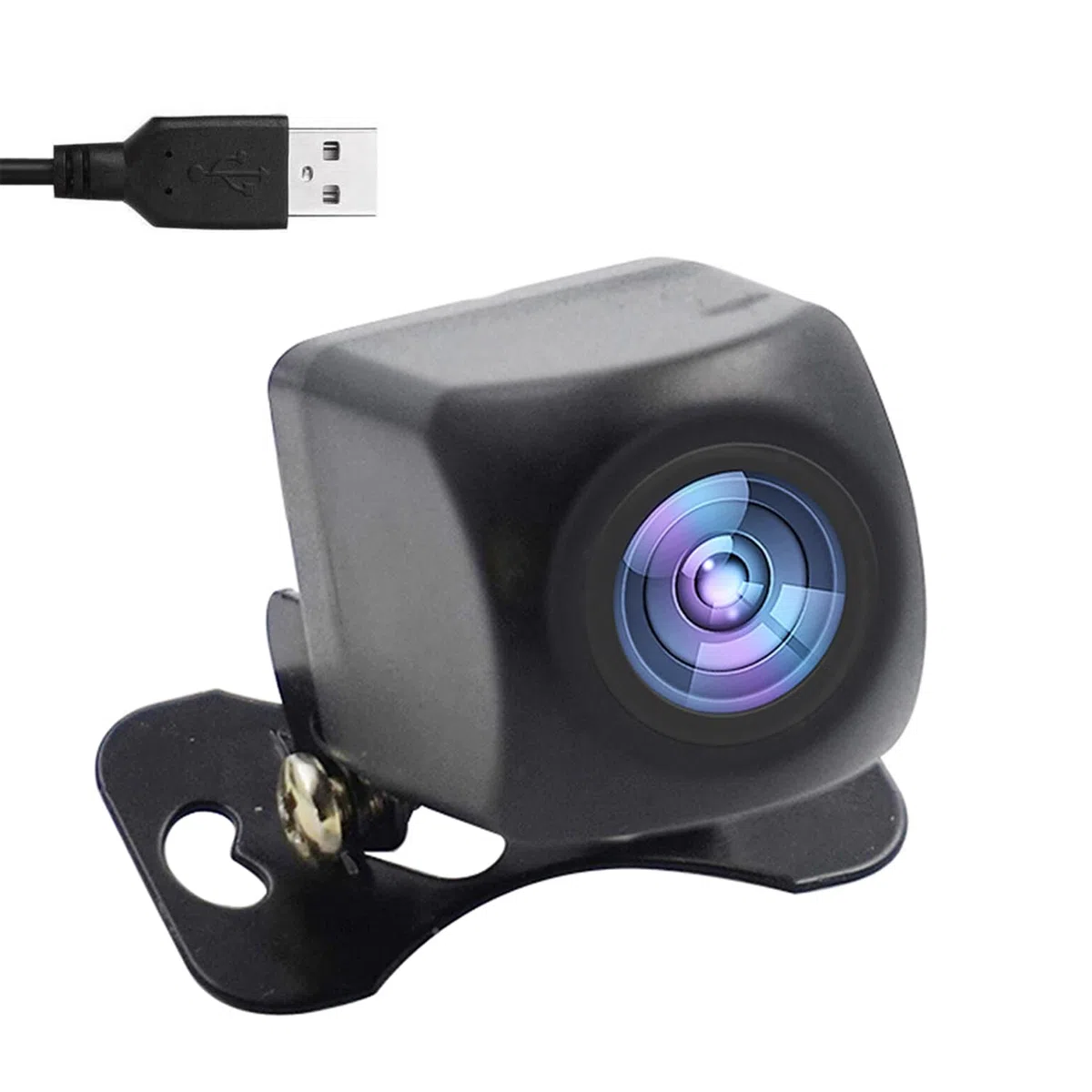 Telecamera di retromarcia WiFi 5V USB/12V HD WiFi 5 Telecamera per Visione Notturna Tachigrafo Impermeabile Compatibile con Android iOS per Moto Auto Camper Van