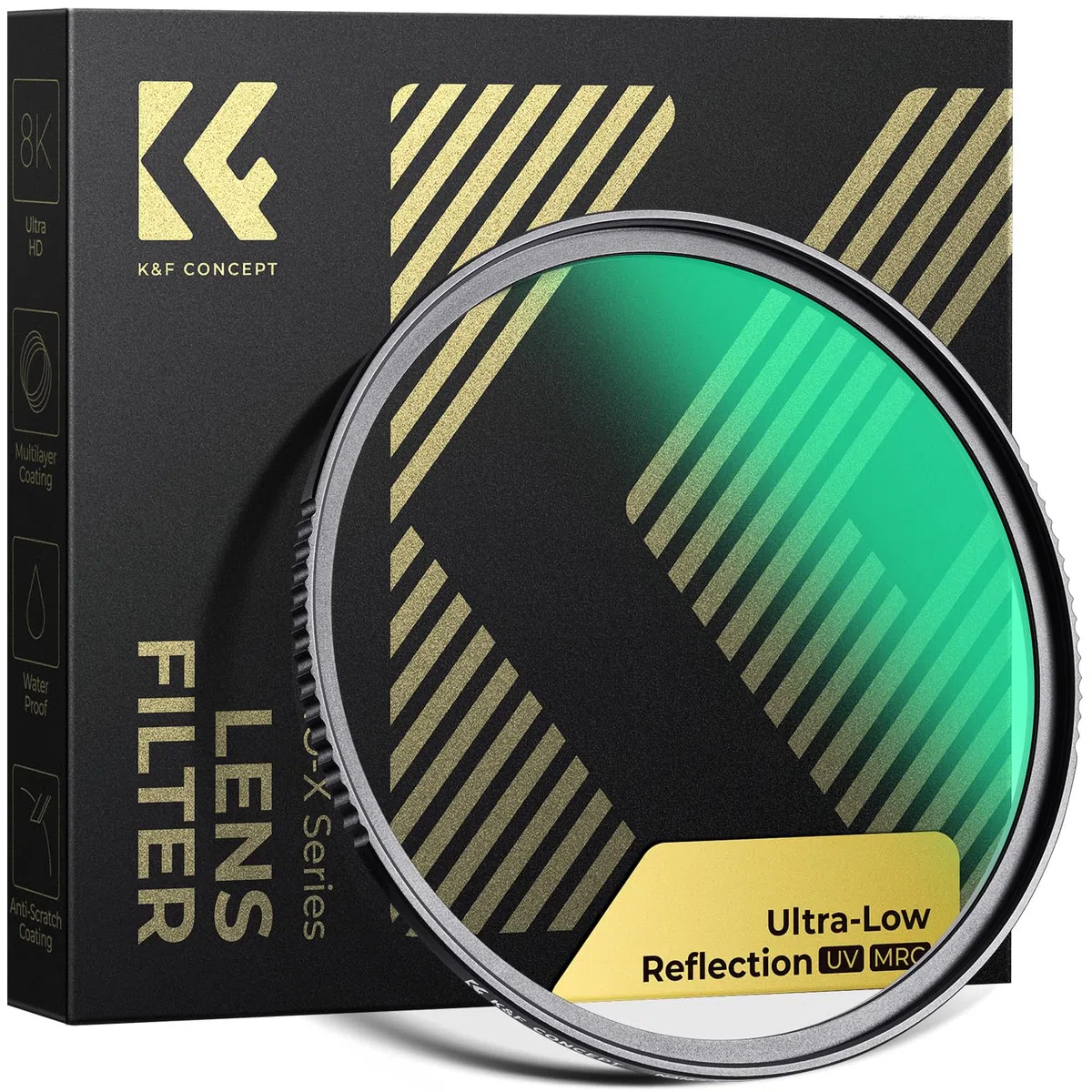 K&F CONCEPT Nano-Xcel 67mm Filtro UV a Riflessione Ultrabassa,Filtro di Protezione in Vetro Ottico con 28 Strati Rivestimento Nano