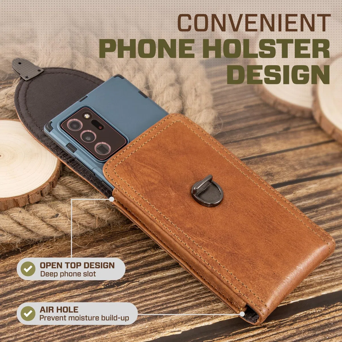 Porta Telefono a Cintura, Marsupio Porta Cellulare per Samsung S25 S24 S23 Ultra S25+, Custodia con Clip Cintura per iPhone 16 Plus 16 15 14 Pro Max, Marsupio da Viaggio Uomo Borsa a Mano