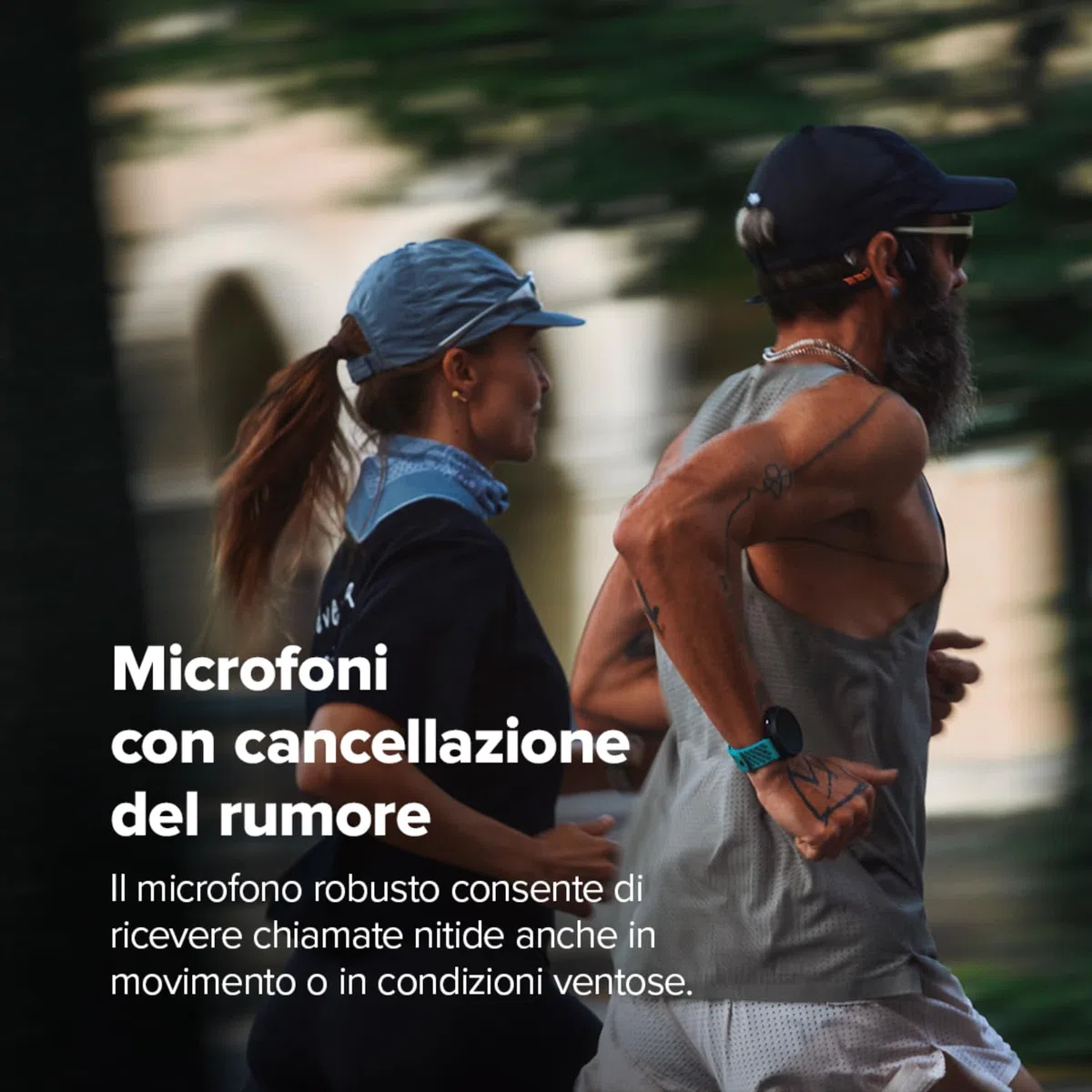 SUUNTO Wing 2 Cuffie Open-Ear, Cuffie Bluetooth a Conduzione Ossea, Impermeabili IP66 (Resistenti al Sudore), Luci di Sicurezza Intelligenti, Feedback Vocale, 12H di Autonomia + Powerbank da 24H