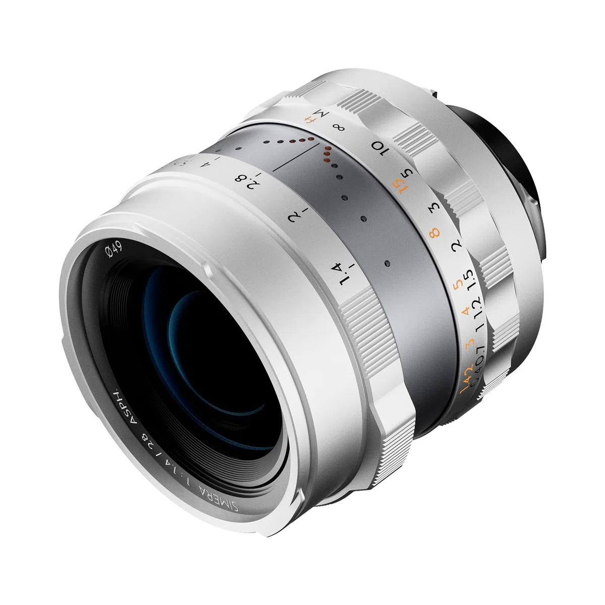 Full-Frame Photography Lens Simera 35 mm f1.4 for Leica M Mount - Silver
