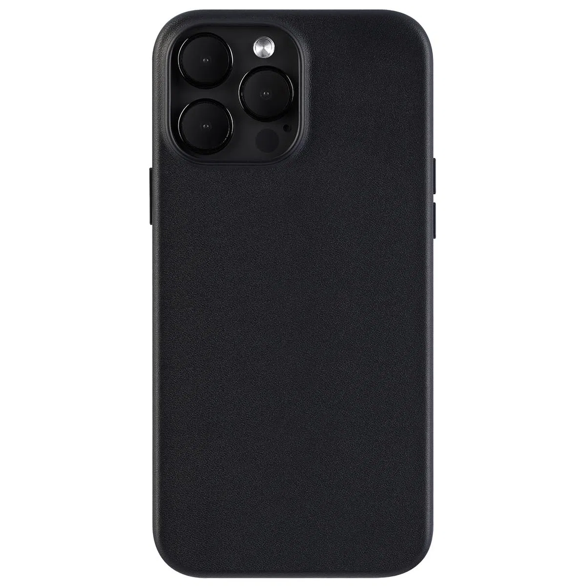 Custodia in vera pelle progettata per iPhone 13 Pro Max, realizzata a mano, compatibile con magneti integrati per ricarica MagSafe-Mezzanotte