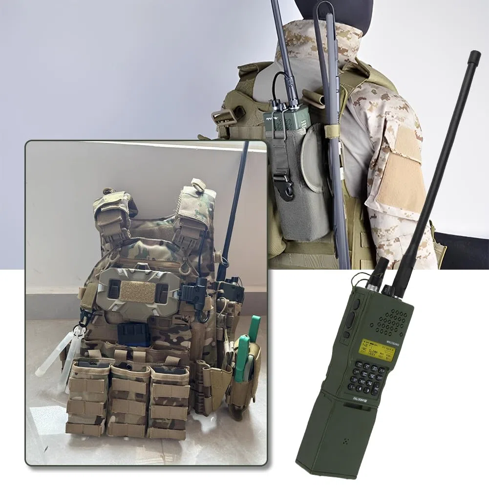Z020/PRC-152 Dummy Radio Case Model, Fittizia Talkie Guscio No Funzione Solido E Realistico Alloggiamento Walkie Modello Rimovibile Antenna Comunicazione Scatola Adatto Airsoft Esterno Cosplay