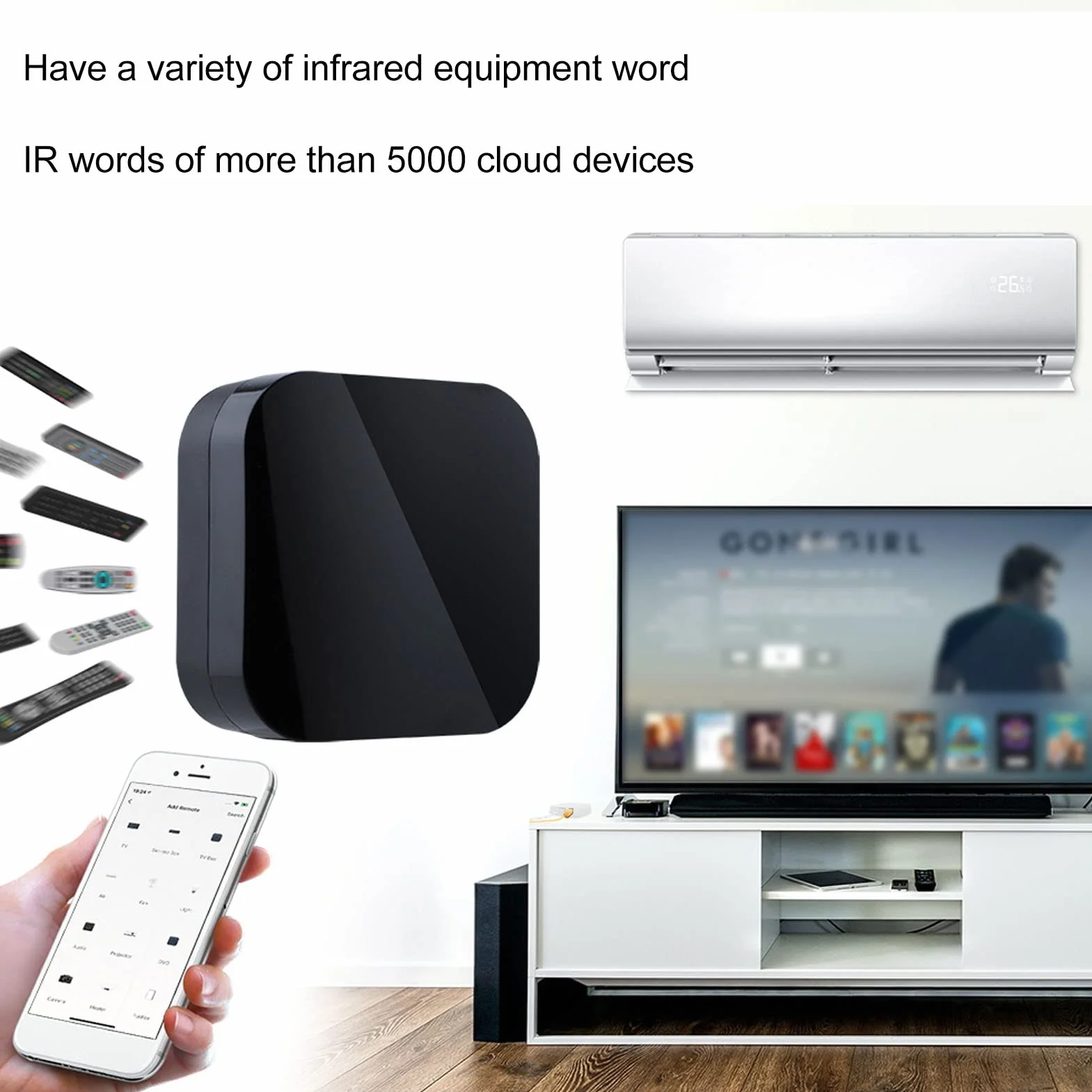 Aramox Telecomando a Infrarossi Intelligente, Telecomando Universale a Infrarossi TV Aria Condizionata Controller per Casa Intelligente Temporizzazione Remota per Tuya per Zigbee