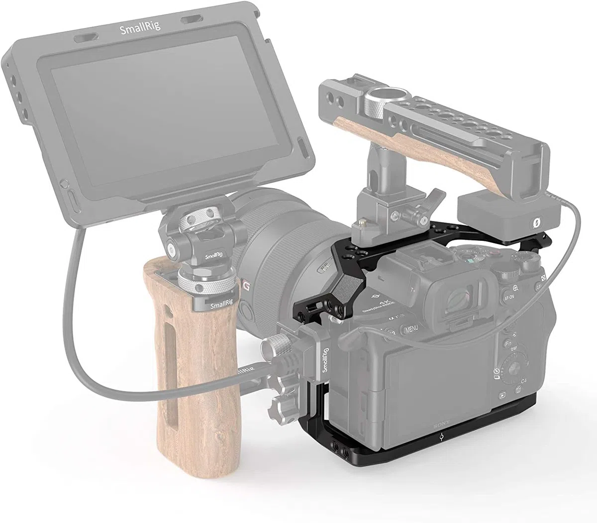 SMALLRIG A7SIII Cage Gabbia per Sony A7SIII con Pattino a Freddo Integrato e Fori Filettati - 2999
