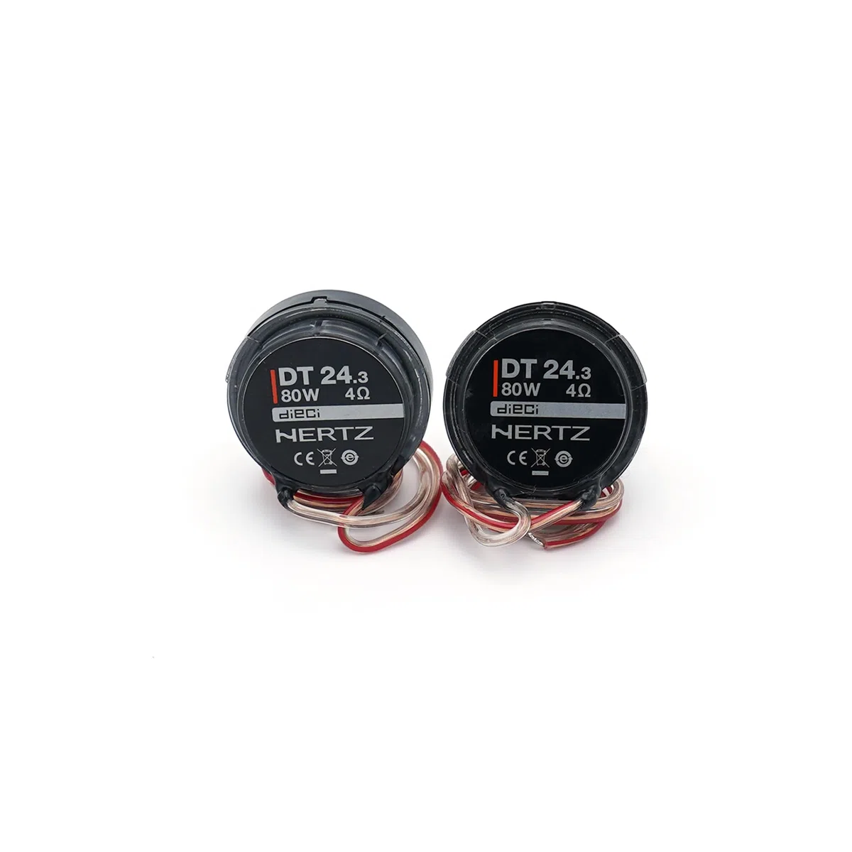 Hertz DT 24.3 - Set tweeter per auto 24mm Neodymium + crossover 80W Peak Power