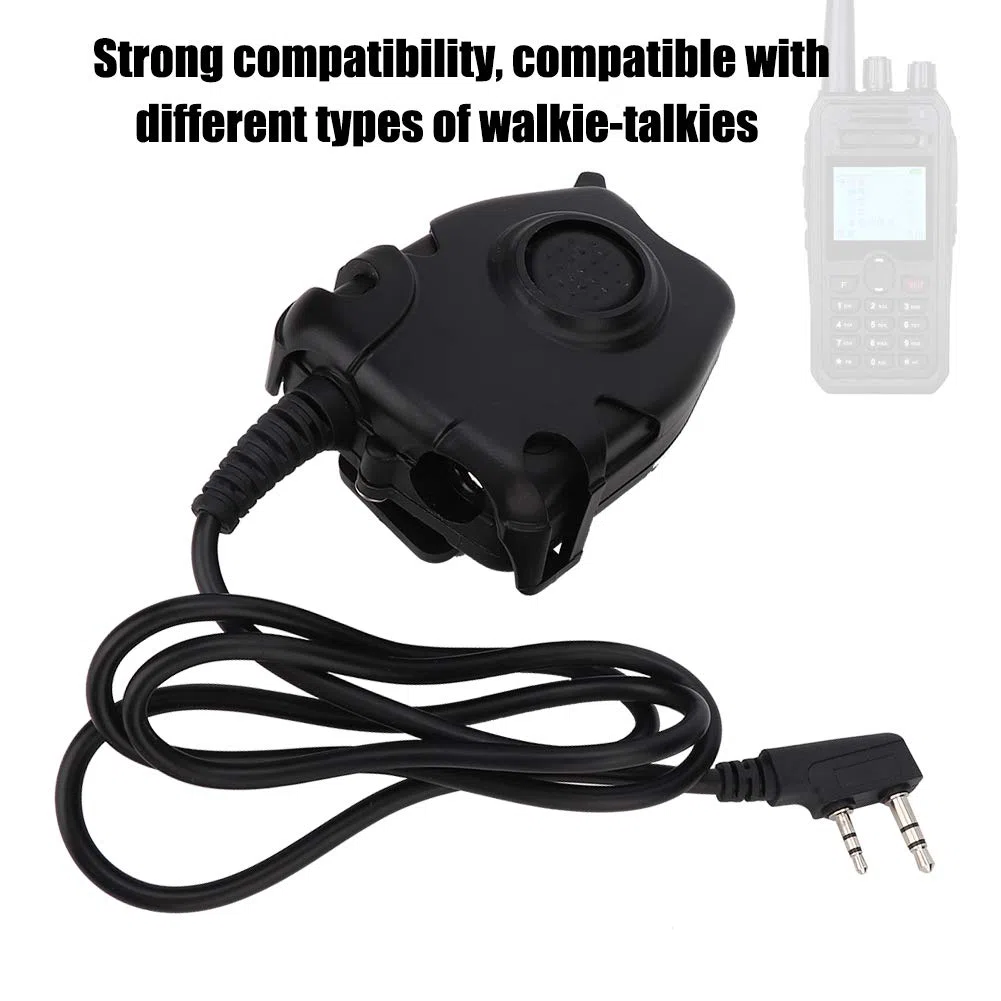 K Head Walkie Talkie Auricolare PTT Adattatore Cavo testa adatto per H-777, Plus, RT-5R, RT-5RV, RT1, RT2, RT5 per KPG/HK/TK per per POFUNG per HYT per PUXING per QUSHENG