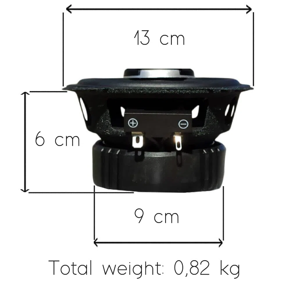 2 ALTOPARLANTI PHONOCAR EVOLUTION 02613 coassiali 2 vie da 13 cm 130 mm 5,25" di diametro da 40 watt rms 100 watt max 4 ohm 92 db, a coppia + 3 sticker omaggio