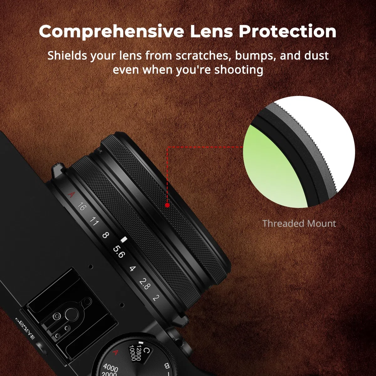 SmallRig Filtro UV per Fujifilm X100VI / X100V (nero) 5852
