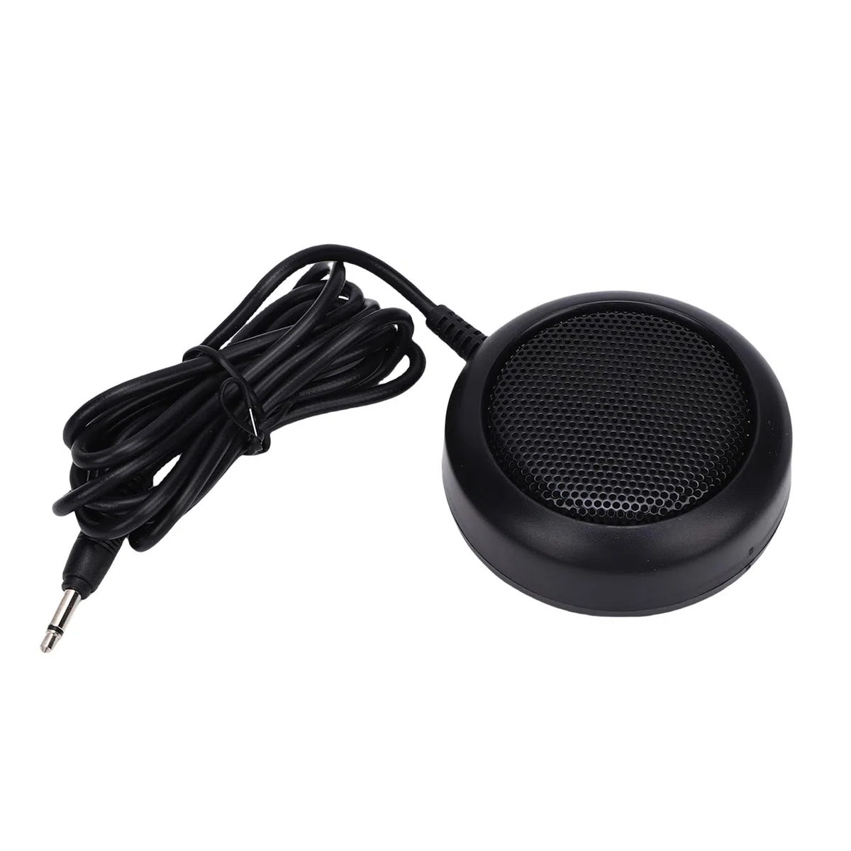Altoparlante Esterno per Autoradio, Altoparlante Radio CB da 1 W con Spina da 3,5 Mm con Base Adesiva, per Ricetrasmettitore Mobile e Altre Autoradio 7x7x2,2 Cm /