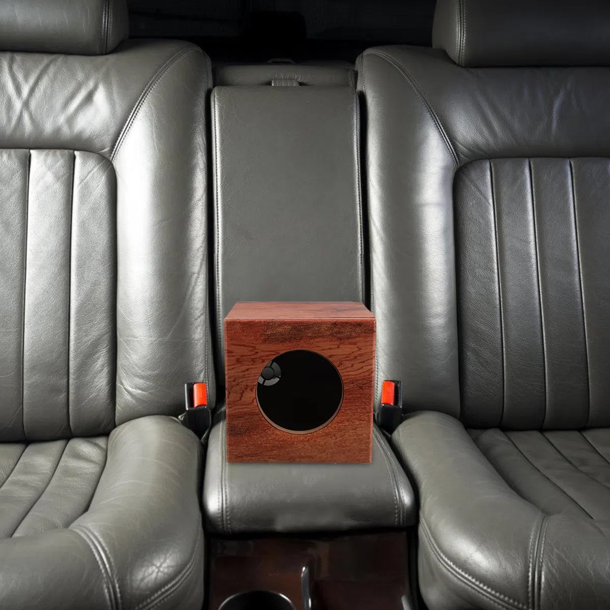 iplusmile Cassa Altoparlante in Legno a Strisce da 4 Pollici per Auto e Camion Cassa di Risonanza Stabile e Resistente alle Vibrazioni Contenitore Sonoro per Subwoofer Accessorio per