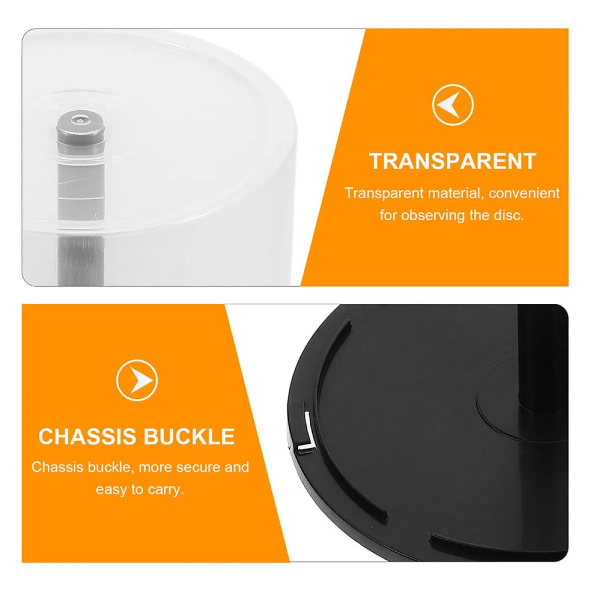 Didiseaon Contenitori per Dvd in Plastica Pp 5 Pezzi Capacità 100 Dischi Design Trasparente Minimalista per Organizzazione CD in Ufficio e Casa