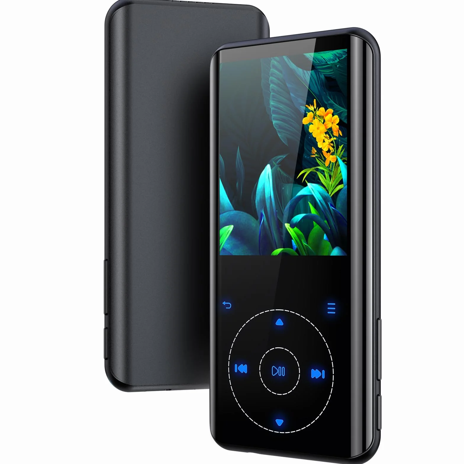 64GB Lettore MP3 Bluetooth, HiFi Music Lossless Sound, custodia in metallo con altoparlante HD incorporato, pulsante a sfioramento, registratore vocale per sport, espandibile fino a 128GB (64G)