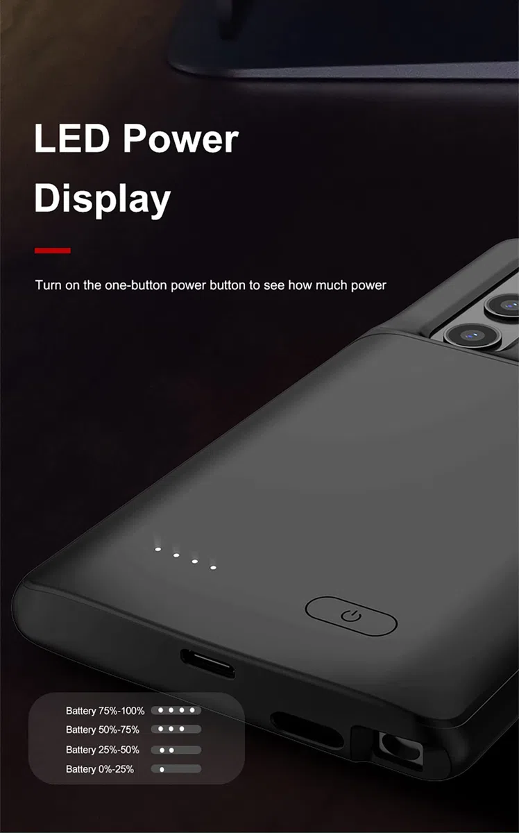 ELLENNE COVER BATTERIA PER SAMSUNG S22 PLUS 6.6" RICARICABILE SLIM 4800MAH | COVER CON BATTERIA INTEGRATA PER SAMSUNG GALAXY S22 PLUS 6.6" BATTERY CASE CUSTODIA RICARICABILE SLIM SOTTILE S22+ 4800MAH
