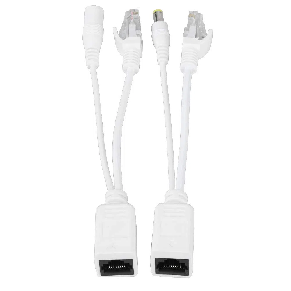 Tosuny 10 accoppiamenti PoE iniettore e splitter telecamera IP POE RJ45 cavo Over Ethernet adattatore iniettore + splitter DC 12 V