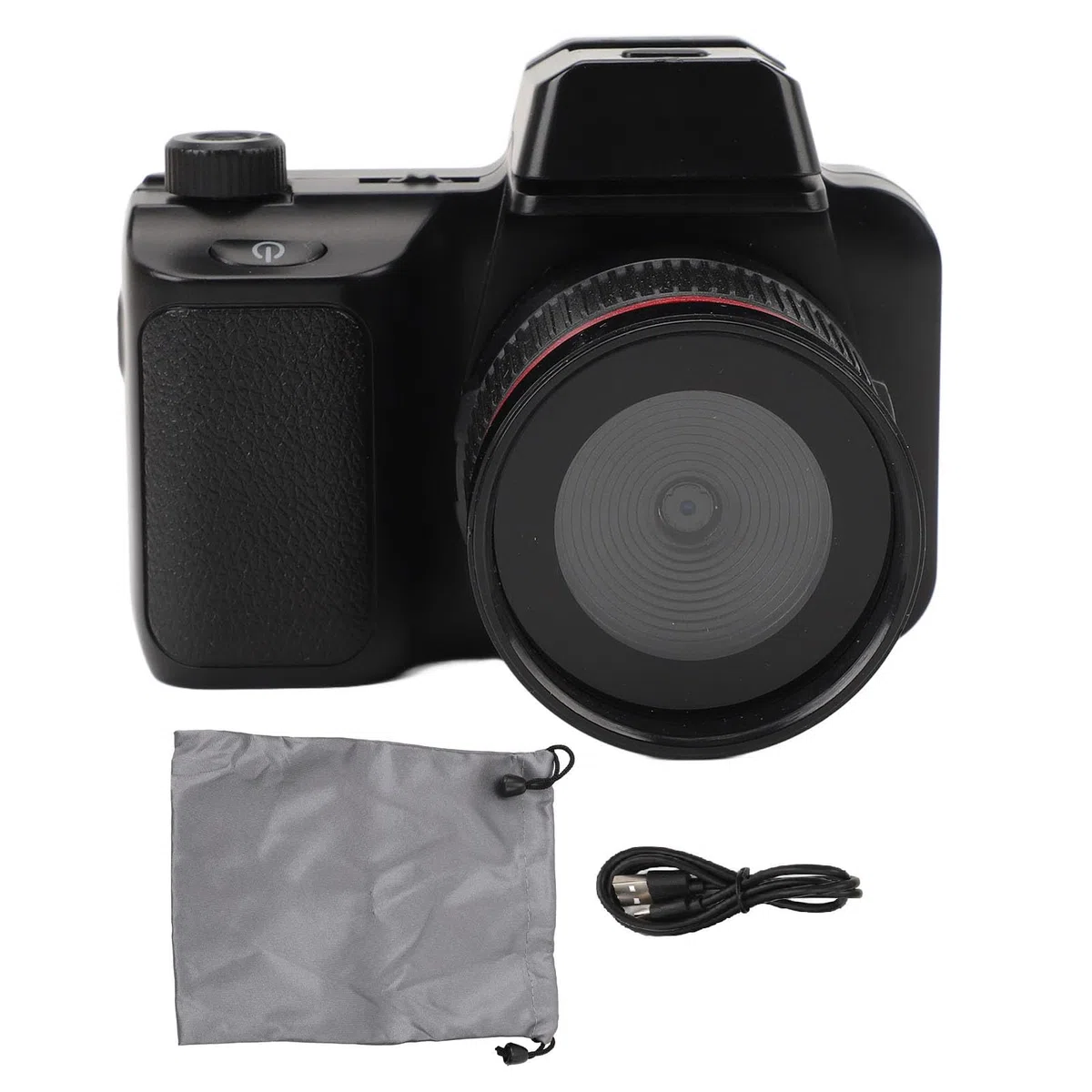 Fotocamera Reflex, Fotocamera 1080P Mini Fotocamera Reflex Digitale con Schermo Flip da 2,0 Pollici, Video Zoom Digitale 4X per Bambini Adulti Principianti
