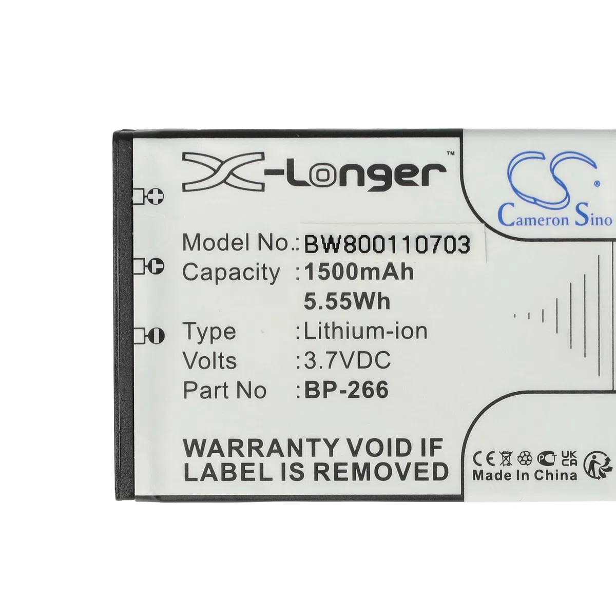 vhbw batteria sostituisce Icom BP-266 per radio (1500mAh, 3,7V, Li-Ion)