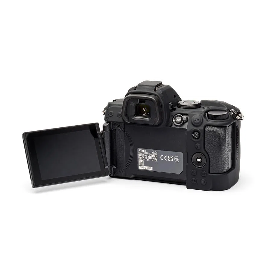 easyCover Protective - Custodia in silicone per fotocamera Nikon Z5 II, colore: Nero