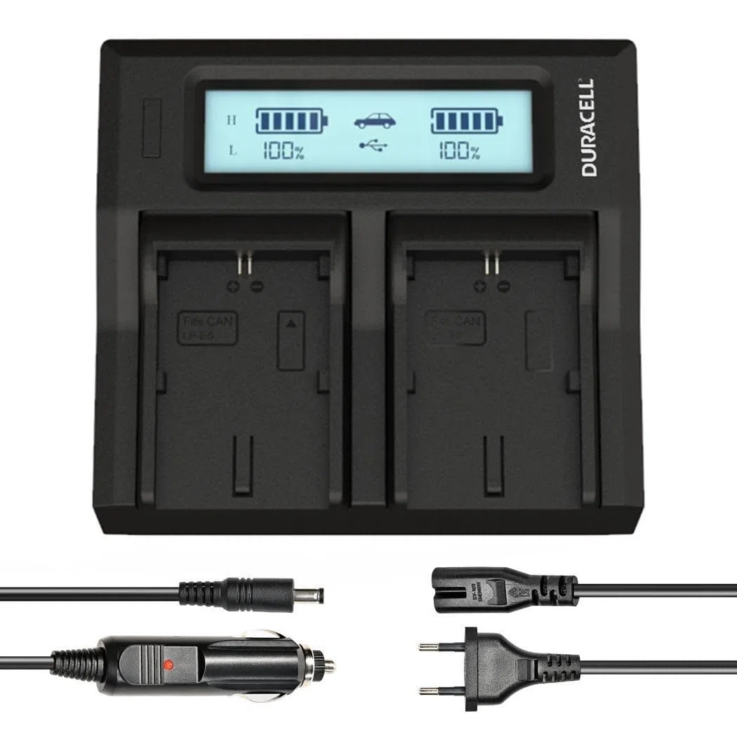 CARGADOR DUAL DURACELL PARA DR9943/LP-E6