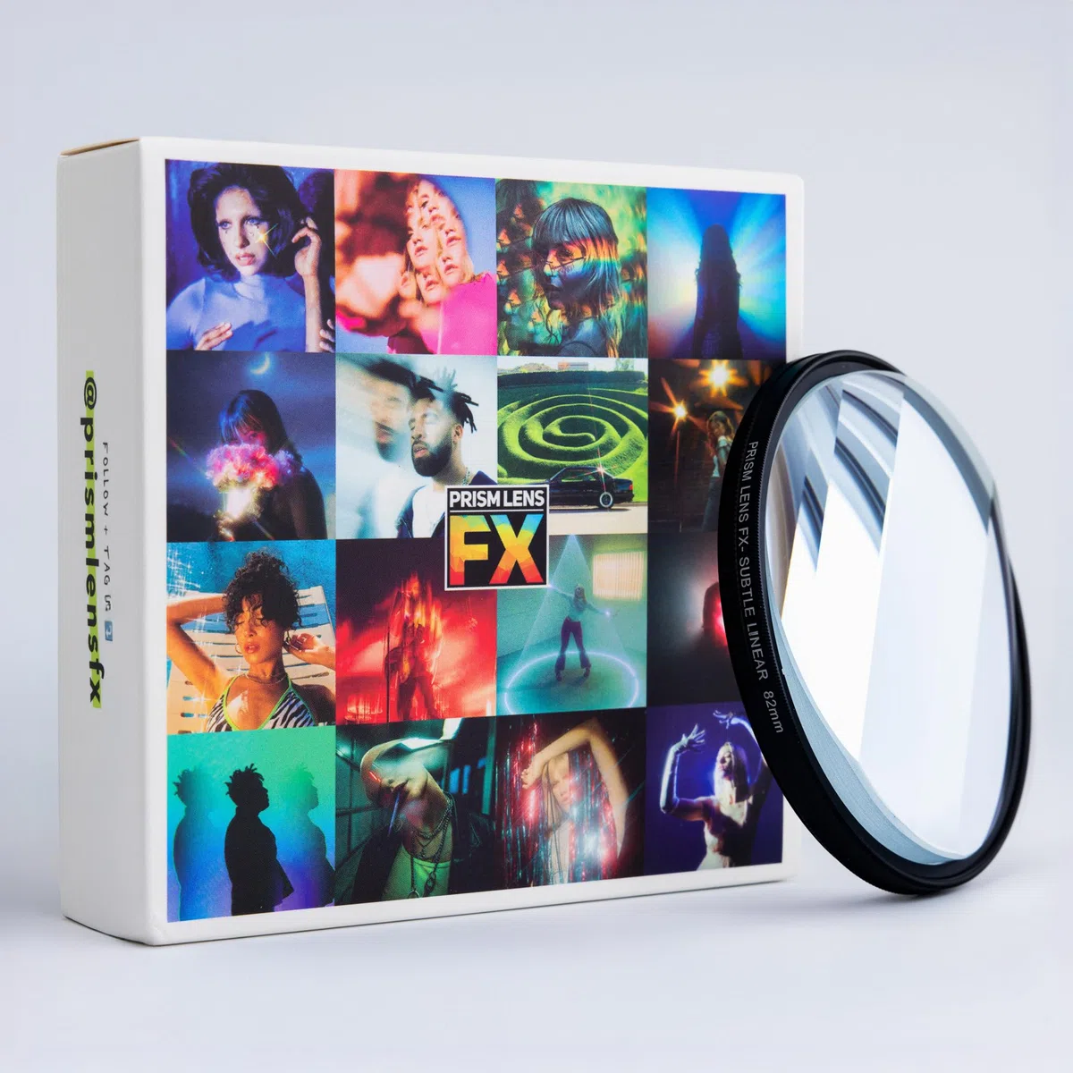 Prism Lens FX Filtro FX a prismi lineari sottili | Filettatura circolare da 67 mm | Crea 3 repliche di soggetti con diverse rifrazioni e FX a diverse lunghezze focali! | Completamente girevole