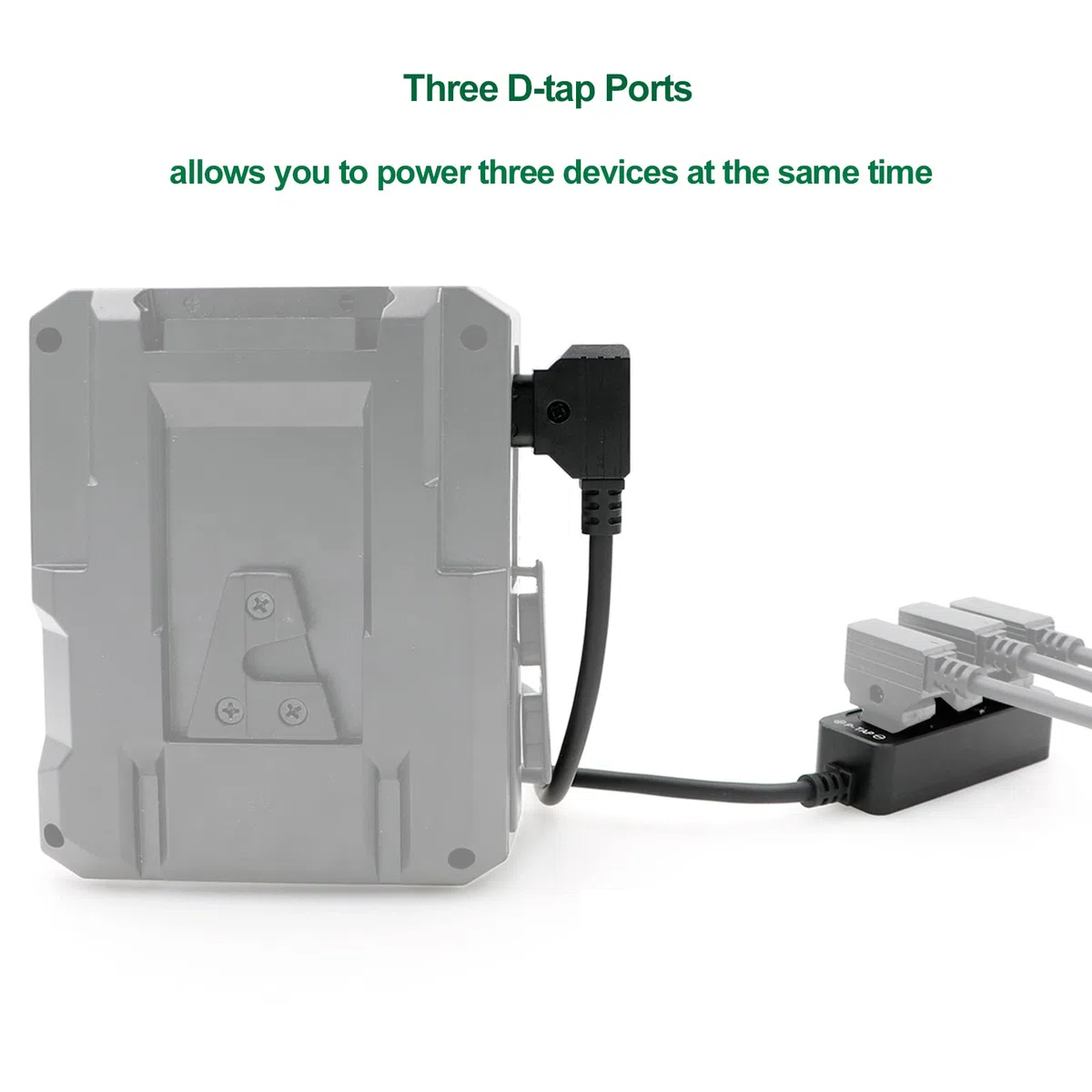 Alvin's Cables D-tap Splitter P-Tap HUB Cavo Dtap maschio a tre porte D tap femmina Cavo splitter con filettature per ARRI RED Z CAM Telecamere Tilta Steadicam IDX V-Mount della batteria
