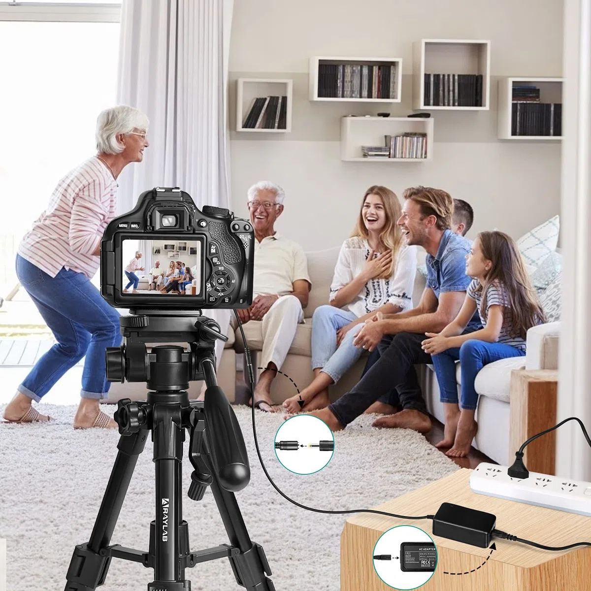 EH-5 Adattatore di alimentazione CA EP-5B Accoppiatore CC EN-EL15 Batteria fittizia per fotocamere Nikon Z7 Z6 D7500 D7200 D7100 D7000 D850 D810 D800 D800E D750 D610