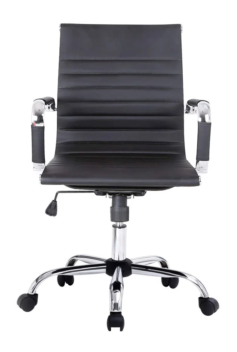 EQUIP SILLA OFICINA RESPALDO MEDIO NEGRA