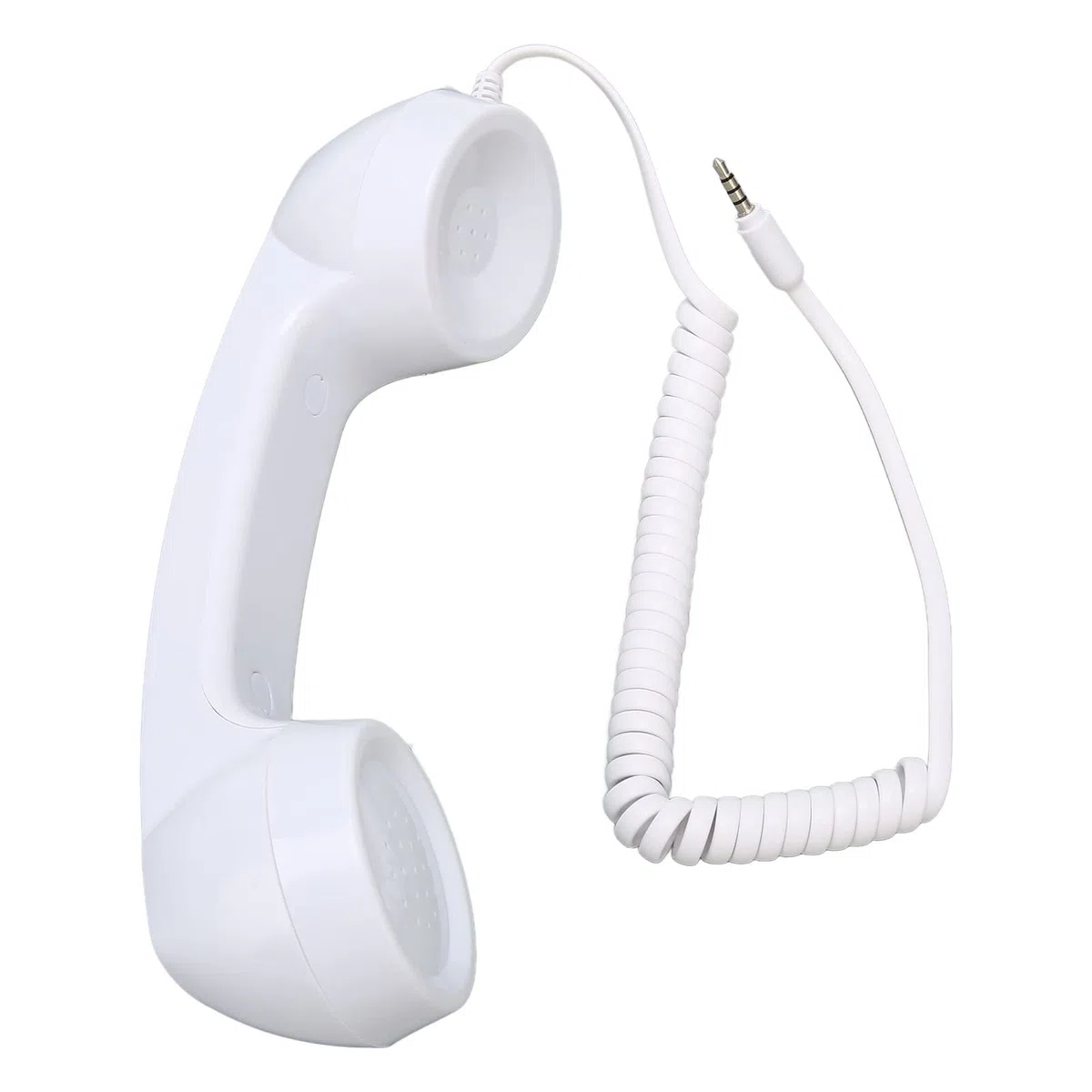 Ricevitore Telefonico retrò, Ricevitore Portatile Resistente Alle Radiazioni con Pulsante di Risposta One Touch, Spina da 3,5 Mm, Cavo a Spirale da 1 M per Genitori e Nonni
