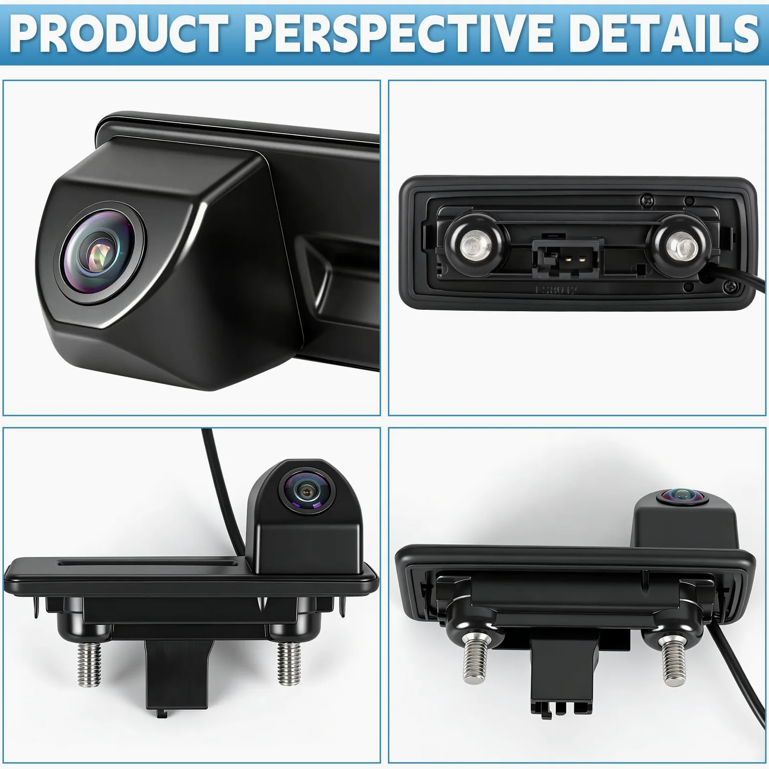 HD 1080P Telecamera Posteriore per Auto Sostituzione per Skoda Fabia Audi A1 A3 2012-2015 Yeti Superb Roomster 2010-2016, 170 Gradi Telecamera per Visione Notturna Grandangolare per Auto