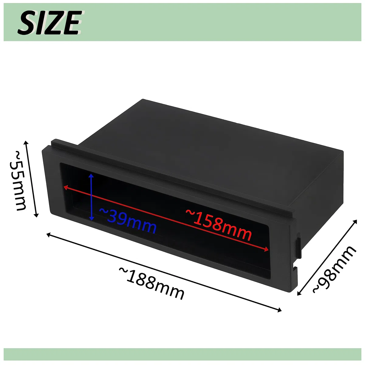 AERZETIX - C40972 - Mascherina telaio adattatore 2 DIN per autoradio - in plastica - compatibile con Land Rover Discovery 2005+, Land Rover Freelander 2007+, Land Rover Sport 2005+