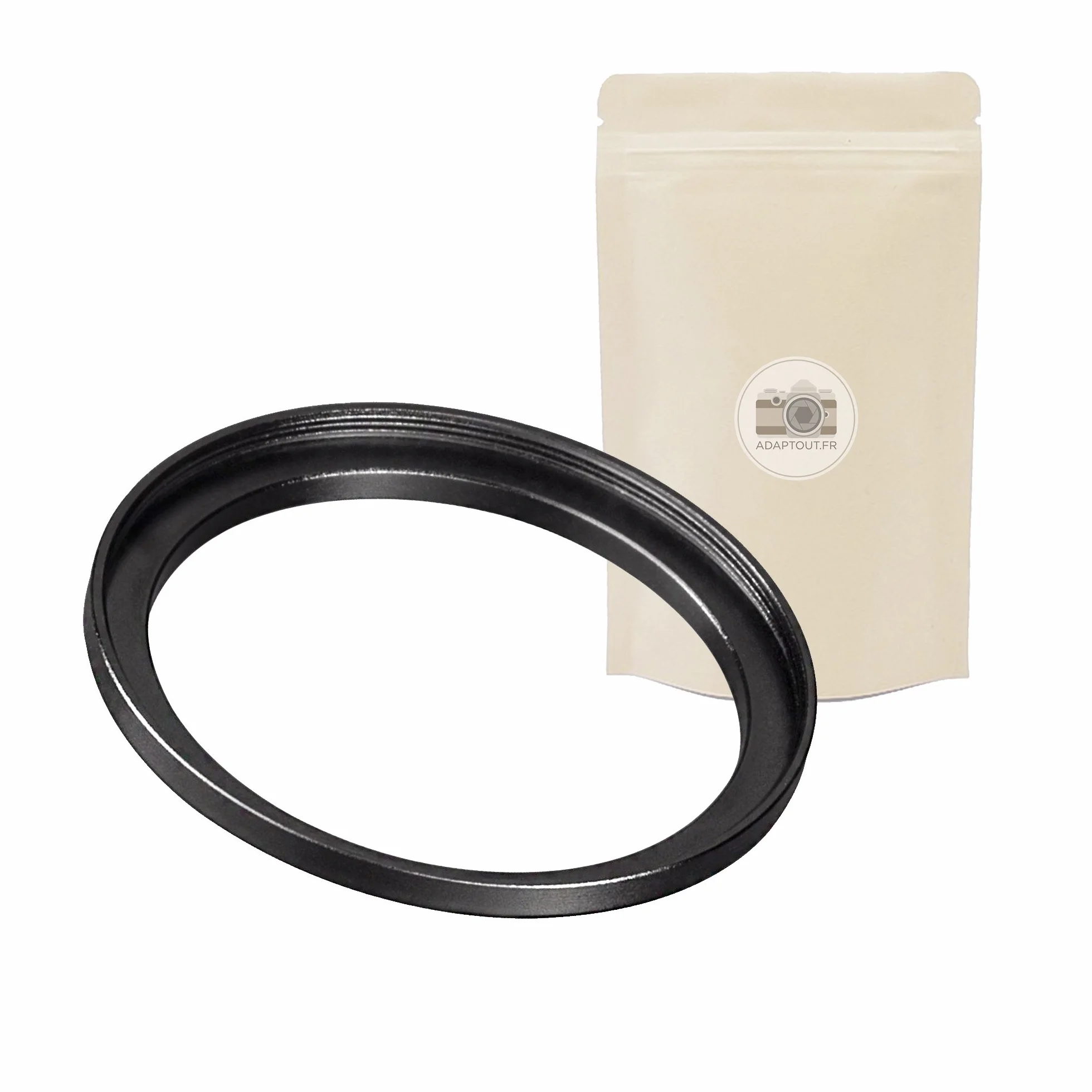 46-43mm - Anello adattatore step-down da 46mm a 43mm - Anello adattatore per obiettivo 46mm verso filtro 43mm - 100% in metallo - Compatibile con tutte le marche - Adaptout marca francese