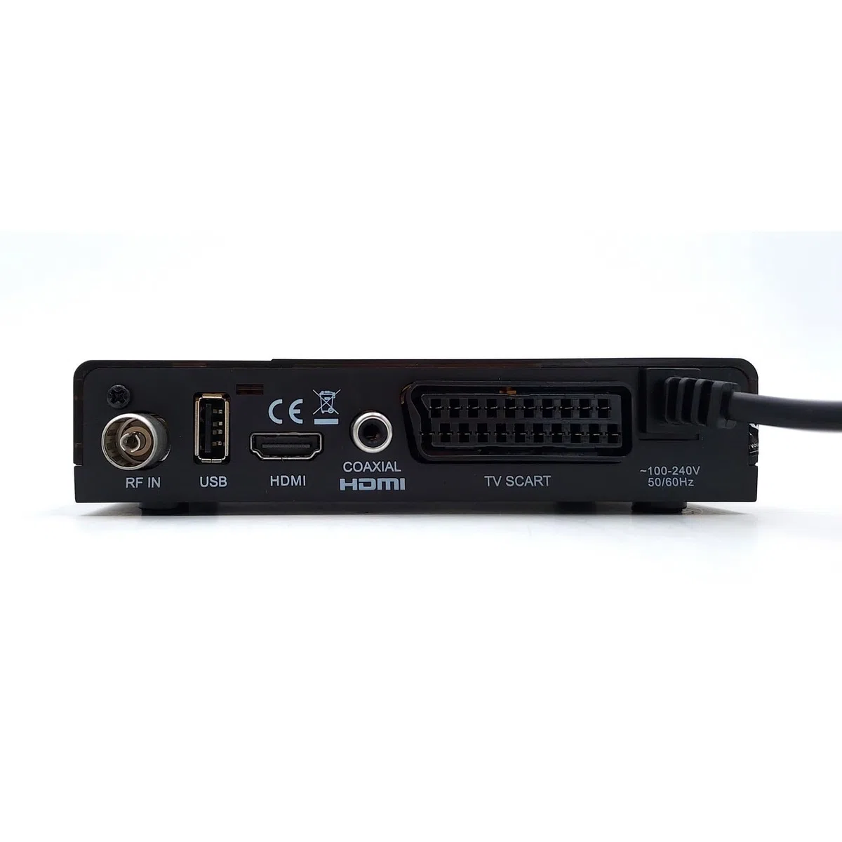 AKAI Ricevitore TDT Terrestre - Decoder TDT HD, DVB-T2 e via cavo DVB-C, H265 HEVC, 10 bit, HDMI, USB, SCART, 1xLAN, 1000 canali, TV e radio, compatibile Dolby Digital, ricerca automatica