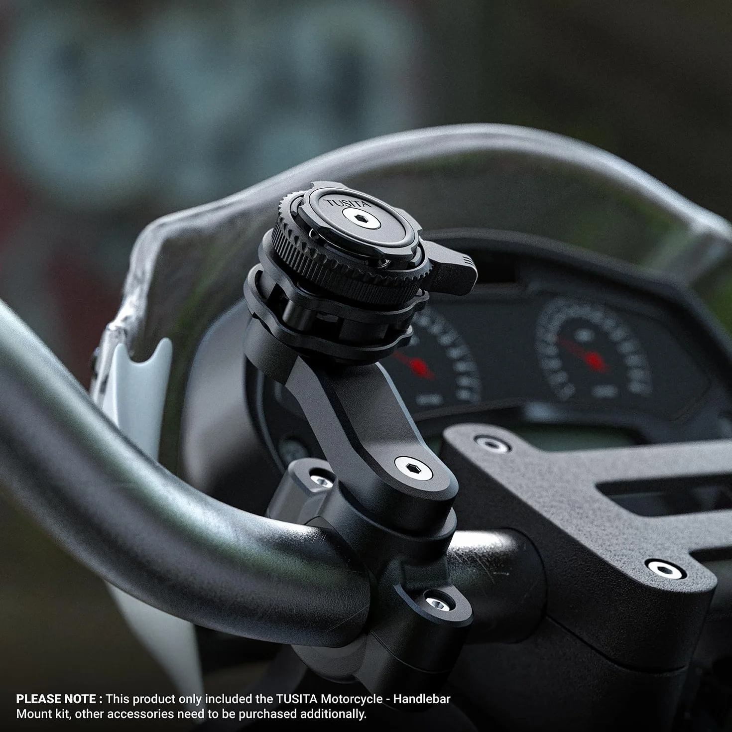 TUSITA Supporto per Telefono da Moto Compatibile con Quad Lock Smartphone Custodia