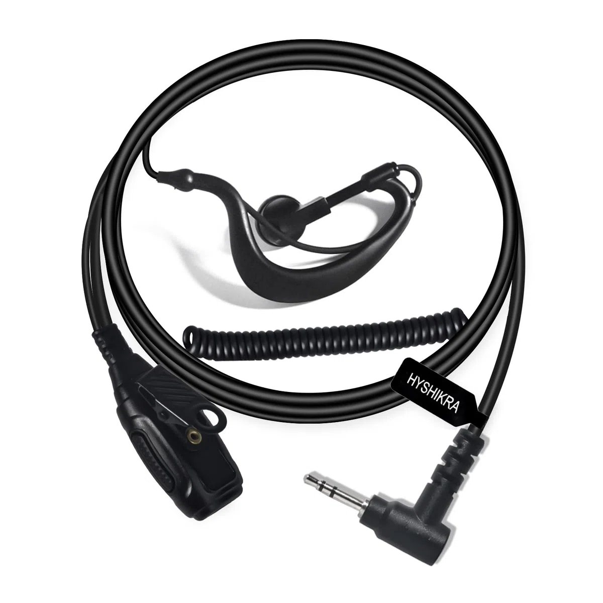 Cuffia 1 pin 2,5 mm con microfono Big PTT compatibile con Motorola TLKR T60 T61 T62 T81 T80 T82 Extreme Hunter Auricolare radio bidirezionale per il personale di sicurezza (forma di G, 5)