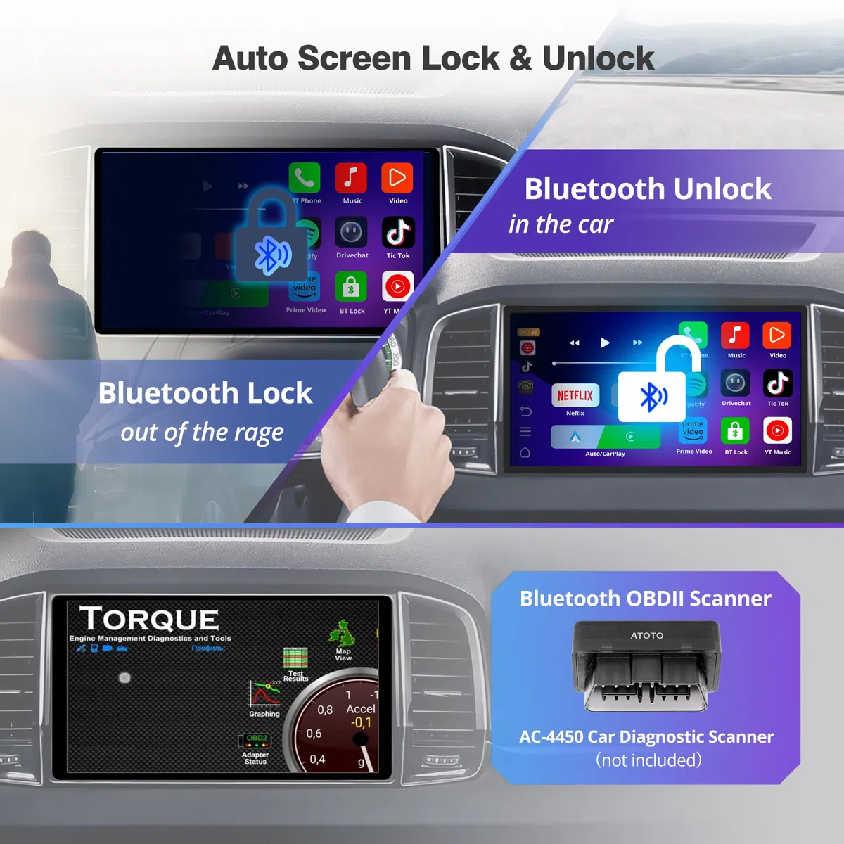 Wireless Carplay/Android Auto Adapter Car AI Box - Rende CP/AA wireless, doppio Wi-Fi 2.4G/5G, GPS, OBDII, OTA, 256GB, adattatore Carplay wireless con YouTube/Netflix, DriveChat AI (ChatGPT)